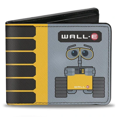 Buckle-Down Disney WALL-E Pose Tread Solar Charge Level Icon Men's Vegan Leather Bifold Wallet