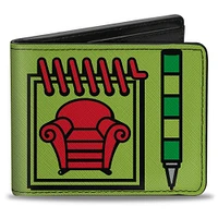 Buckle-Down Nickelodeon Blues Clues Steves Handy Dandy Notebook Vegan Leather Bifold Wallet