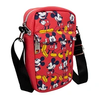 Buckle-Down Disney Mickey Mouse Standing Poses Vegan Leather Bag