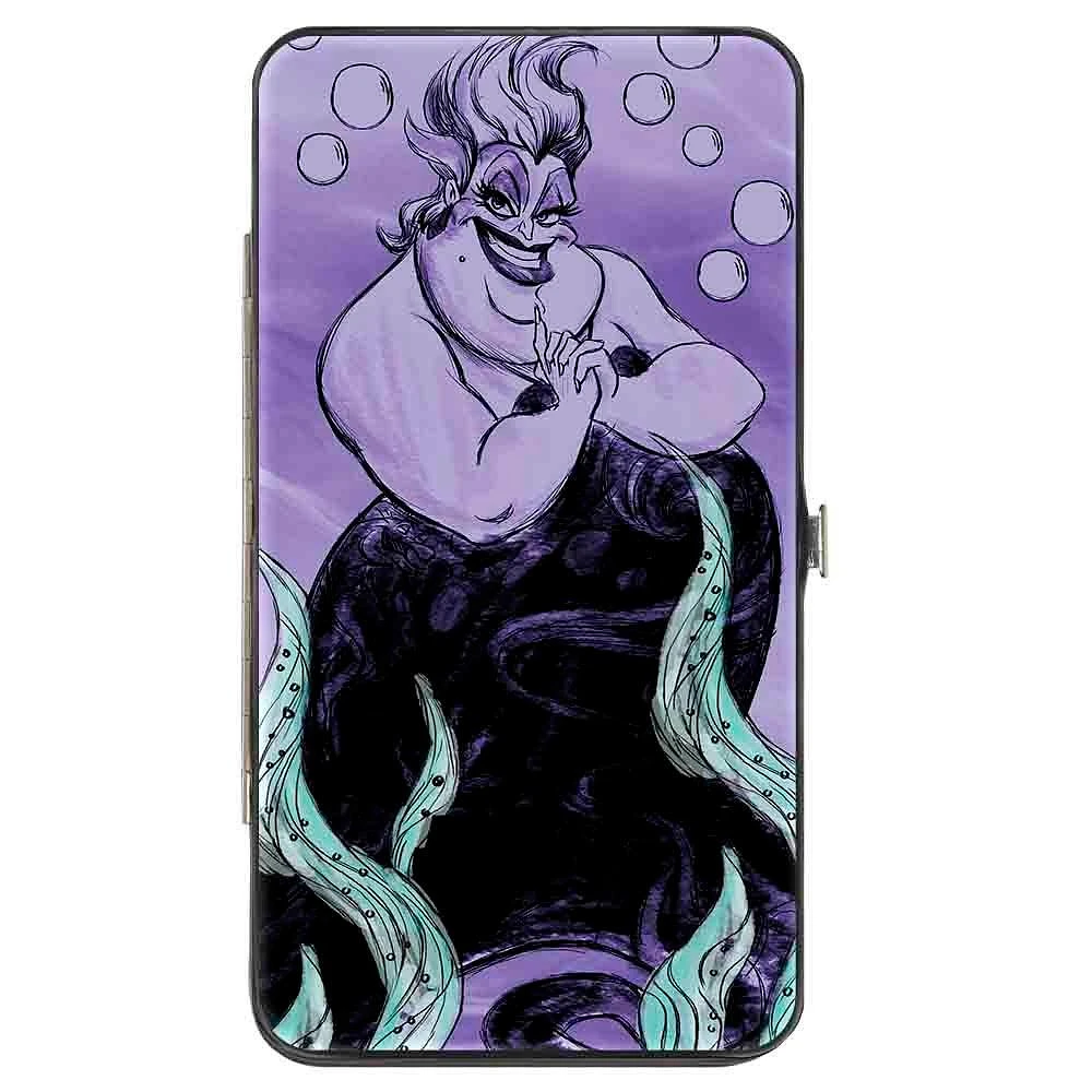 Buckle-Down Disney The Little Mermaid Ursula Smiling Sketch Vegan Leather Wallet