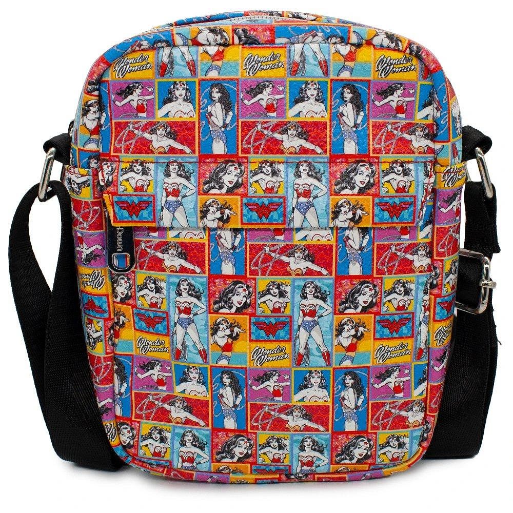 Buckle-Down DC Comics Wonder Woman Crossbody Vegan Leather Bag