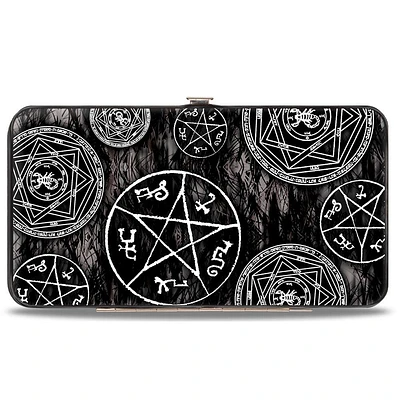 Buckle-Down Supernatural Devils Trap Pentagrams Vegan Leather Hinged Wallet