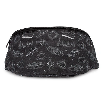 Buckle-Down Friends Television Show Icons Scattered Canvas Fanny Pack