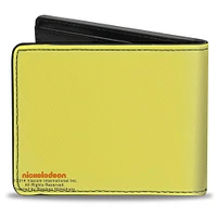 Buckle-Down Nickelodeon SpongeBob SquarPants - Spongebob Face Close Up Yellow Vegan Leather Bifold Wallet