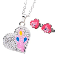 My Little Pony Pinkie Pie Pendant Necklace and Stud Set