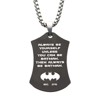 DC Comics Batman Dog Tag Pendant Necklace