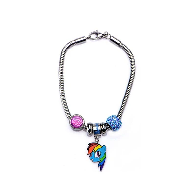 My Little Pony Rainbow Dash Bead Charm Bracelet Set