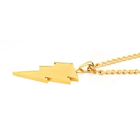 DC Comics Black Adam Gold Plated Lightning Necklace