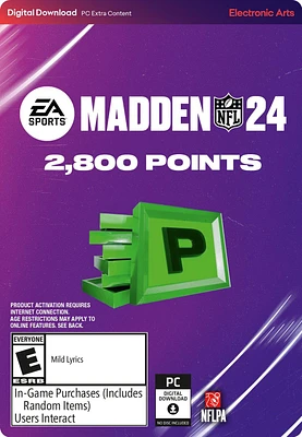 Madden NFL 24 Points Pack - PC Origin 2,800