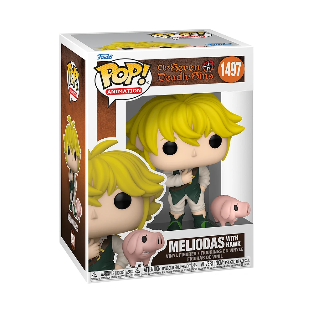 Funko POP! and Buddy: Seven Deadly Sins- Meliodas w/Hawk 4.05-in Vinyl  Figure - GameStop in Irvine, CA