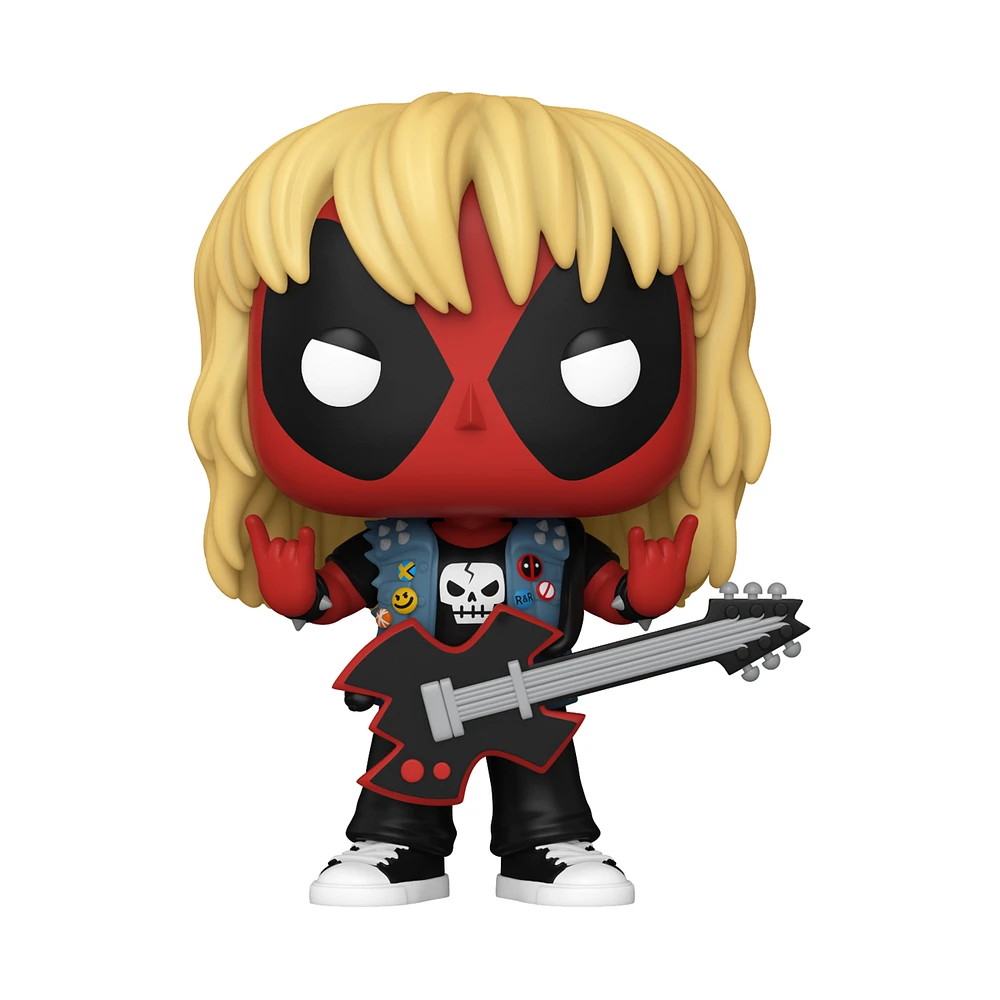 Funko POP! Marvel: Deadpool (Metal band) 4.05-in Vinyl Bobblehead Figure