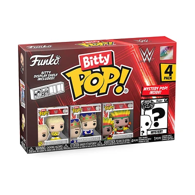 Funko Bitty POP! WWE Vinyl Figure Set 4-Pack (Dusty Rhodes, Jerry Lawler, Ricky Steamboat, Mystery Pop!)