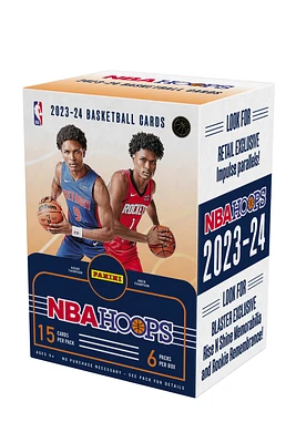 Panini 2023-24 NBA Hoops Basketball Trading Cards Blaster Box (6 Packs)