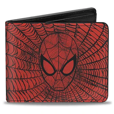 Buckle-Down Marvel Spider-Man Headshot Vegan Leather Bifold Wallet