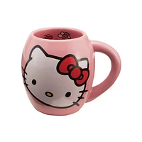 Sanrio Hello Kitty 18 oz Oval Pink Ceramic Mug