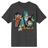 Dragon Ball Super Goku and Vegeta Character Art Men's Short Sleeve T-Shirt