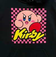 Kirby Scowl Checkerboard Men's Black Hooded Sweatshirt Hoodie