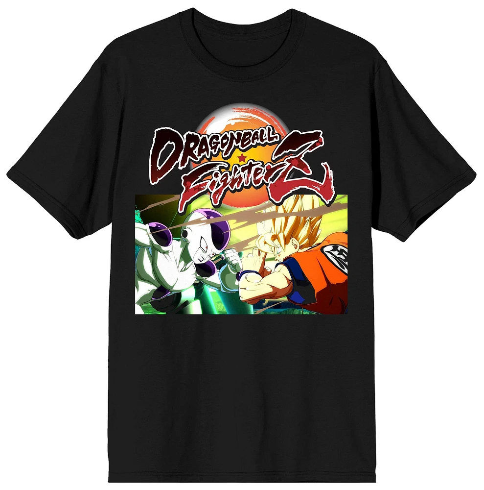 Dragon Ball FighterZ Men's Black Graphic Crew Neck T-Shirt