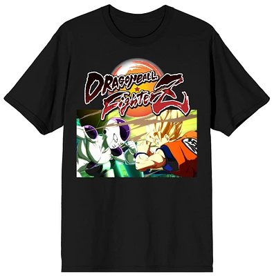 Dragon Ball FighterZ Men's Black Graphic Crew Neck T-Shirt