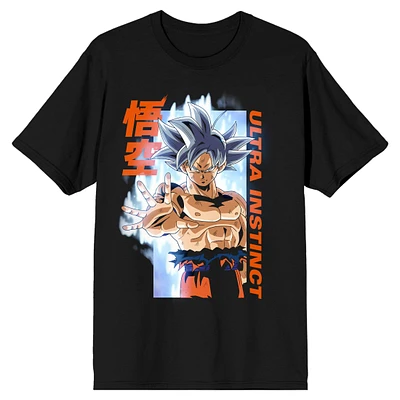 Dragon Ball Super Ultra Instinct Goku Men's Black Short Sleeve T-Shirt
