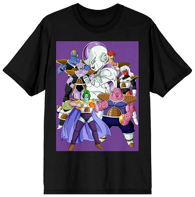 Dragon Ball Z Anime Frieza and Disciples Characters Men's Black Short Sleeve T-Shirt