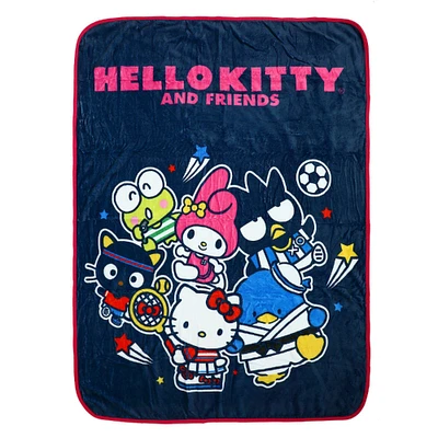 Hello Kitty and Friends Hobbies Digital Print 48-in x 60-in Throw Blanket