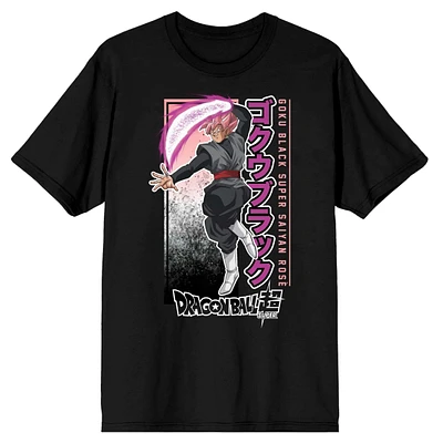 Dragon Ball Super Villain Zamasu Inside Goku's Body Men's Black Short Sleeve Graphic T-Shirt