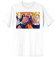 Dragon Ball Z Character Group Classic White Short Sleeve Graphic T-Shirt