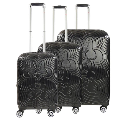 Disney Ful Minnie Mouse Playful Molded Hard-Sided Roller Luggage 3-Piece Set
