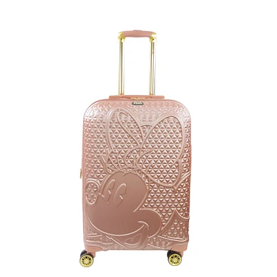 FUL Disney Textured Minnie Mouse 25-in Hard-Sided Luggage