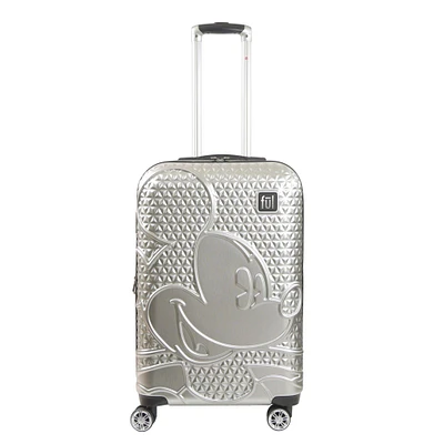 FUL Disney Mickey Mouse Textured 26-in Hard-Sided Roller Luggage