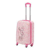 Disney Ful Minnie Mouse Pose with Floral Background Kids 21-in Hard-Sided Carry-On Luggage