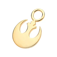 Star Wars Rebel Symbol 14Kt Yellow Gold Earrings Charm