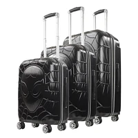 Marvel Ful Molded Spiderman 8 Wheel Expandable Hard-Sided Carry-On Luggage 3-Piece Set