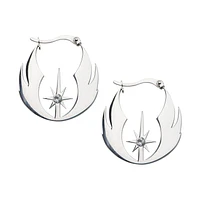 Star Wars Jedi Order CZ Hoop Earrings