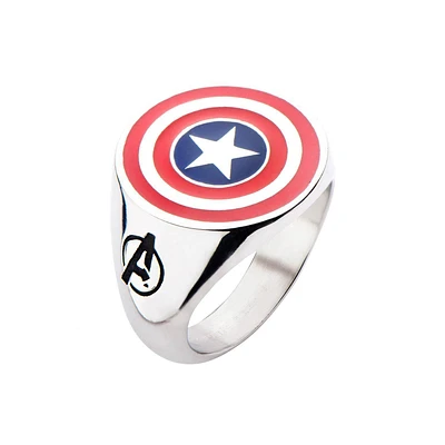 Marvel Captain America Logo Ring