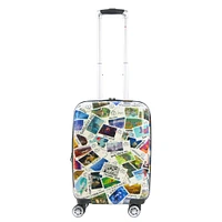 DISNEY Ful Disney 100 Years Stamps ABS Hard-sided Spinner -inch Luggage