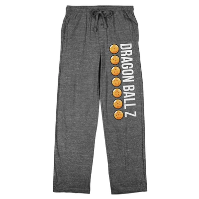 Dragon Ball Z Icons Men's Charcoal Heather Drawstring Pajama Pants