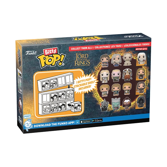 Funko Bitty POP! Lord of the Rings Vinyl Figure Set 4-Pack (Gollum 