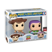 Funko POP! Vinyl: Toy Story Woody and Buzz Vinyl Figure Set 2-Pack Entertainment Expo Exclusive