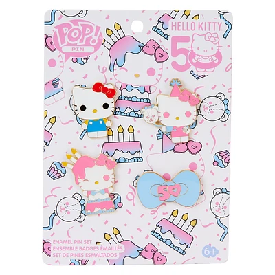 Funko Sanrio Hello Kitty - Hello Kitty in Cake (50th Anniversary) Pin Set 4-Pack