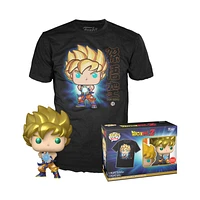 Funko POP! and Tee: Dragon Ball Z Goku Vinyl Figure and Unisex T-Shirt Gamestop Exclusive