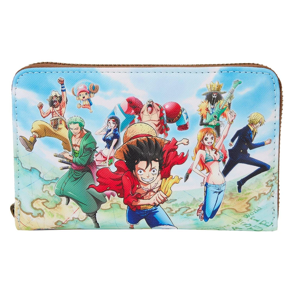 Loungefly One Piece 25th Anniversary Straw Hat Pirates Zip Around Wallet