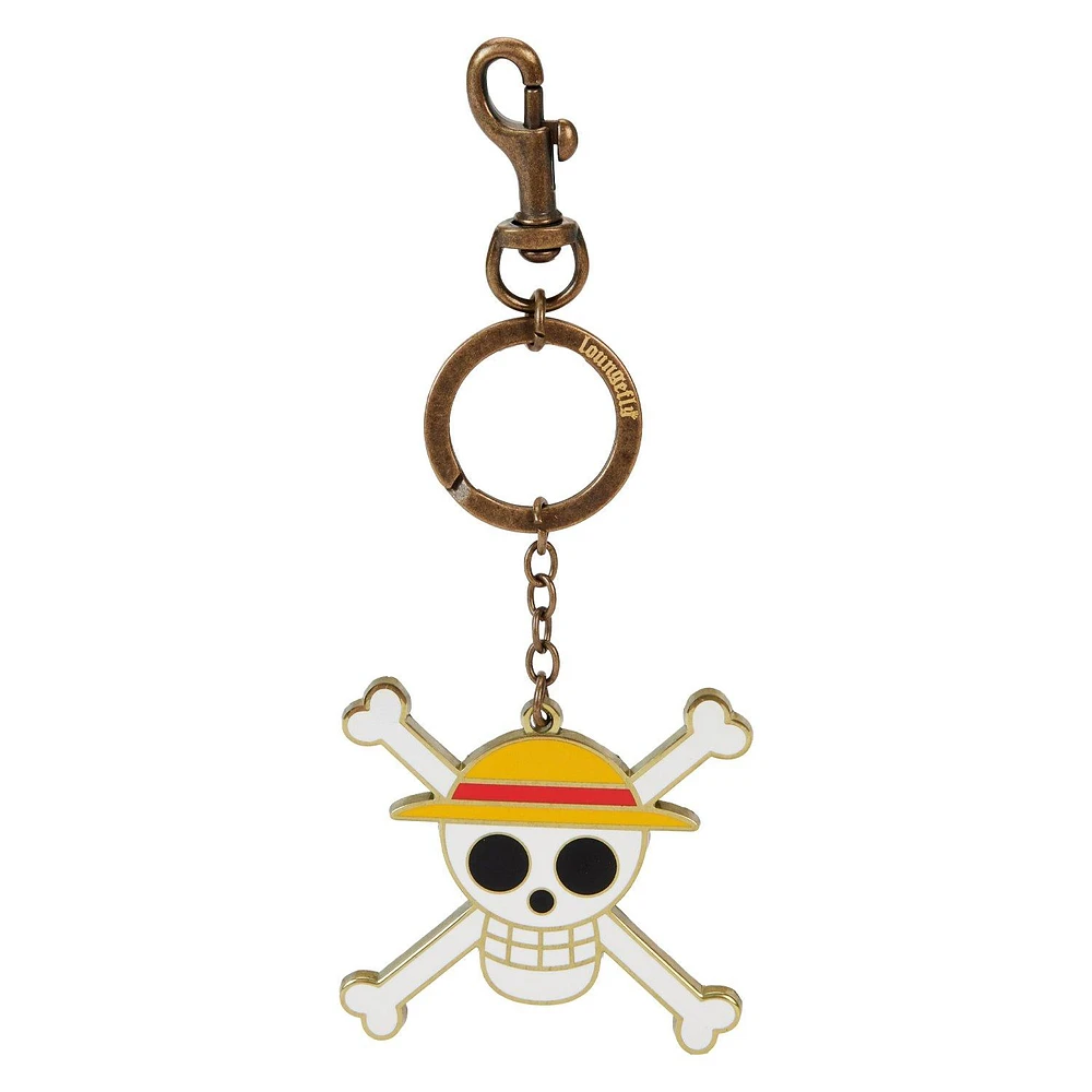 Loungefly  One Piece Straw Hat Jolly Roger Enamel Keychain