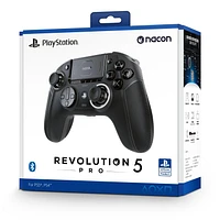 Nacon Revolution 5 Pro Wireless Controller for PlayStation 5 and PC with Hall Effect Technology and Remappable Buttons Black