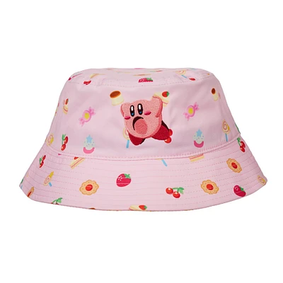 Kirby All-Over Printed Sweets Embroidered Bucket Hat