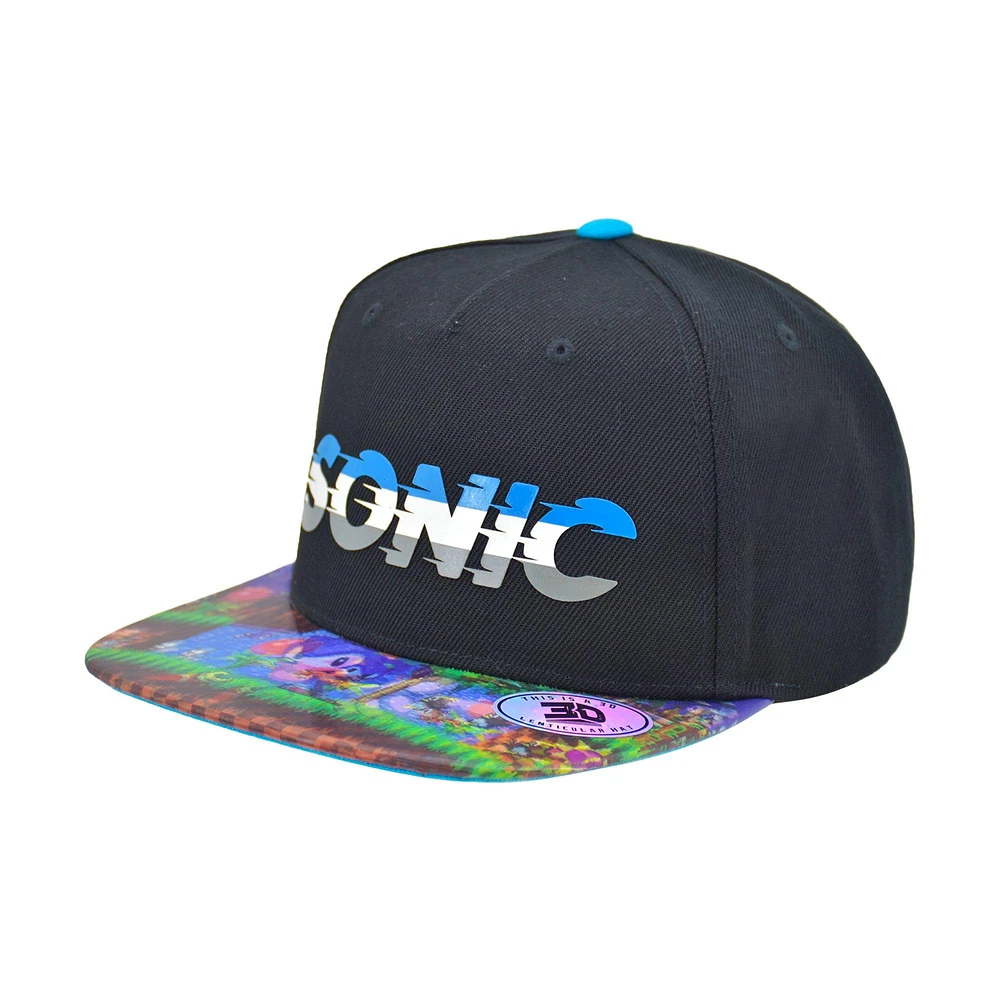 Sonic the Hedgehog Lenticular Brim Snapback Hat