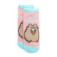 CultureFly Pusheen The Cat Foodie Adult Ankle Socks 3 Pairs