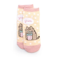 CultureFly Pusheen The Cat Foodie Adult Ankle Socks 3 Pairs