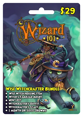 KingsIsle Wizard101 Wise Witchcrafter Bundle